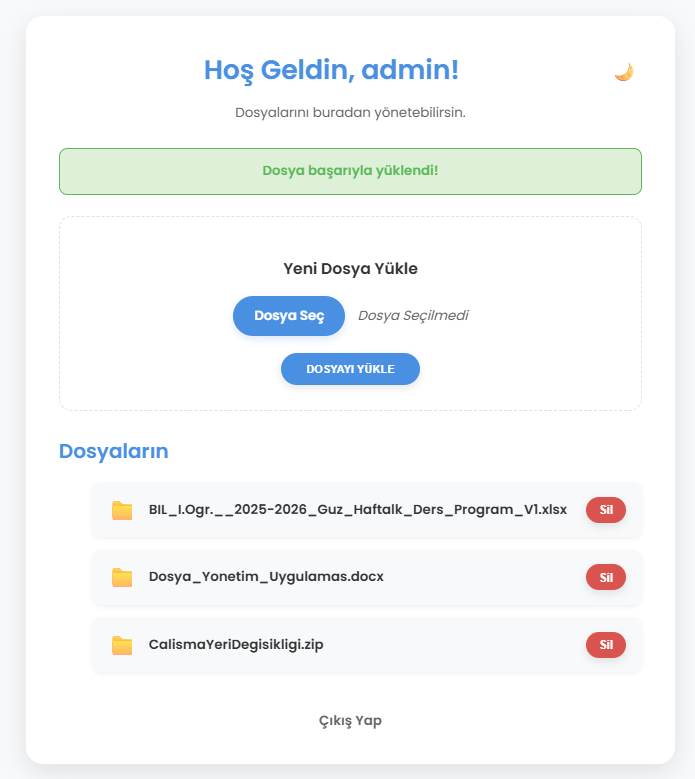 Dosya Yönetim Uygulaması